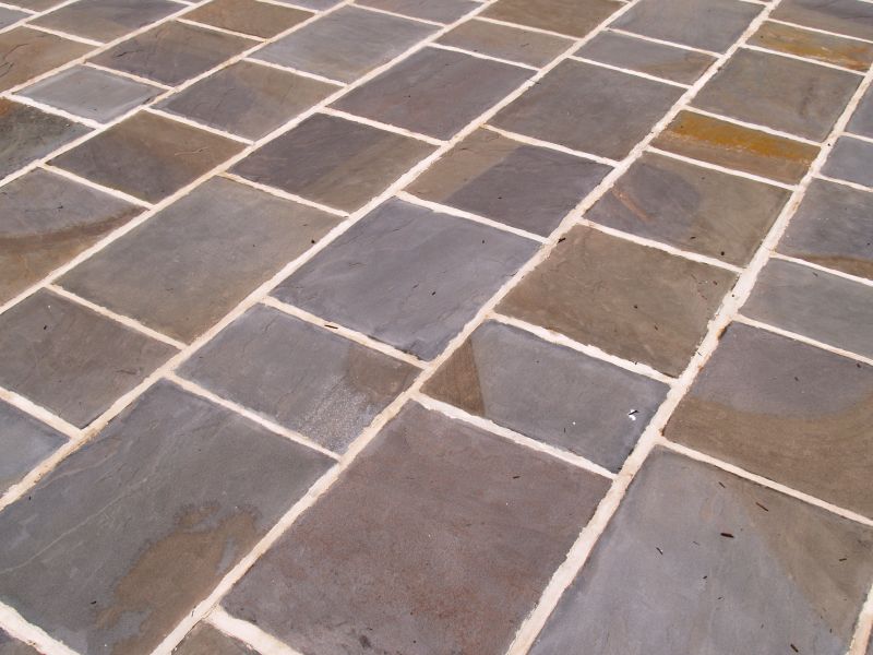 Outdoor Tiled Walkway
